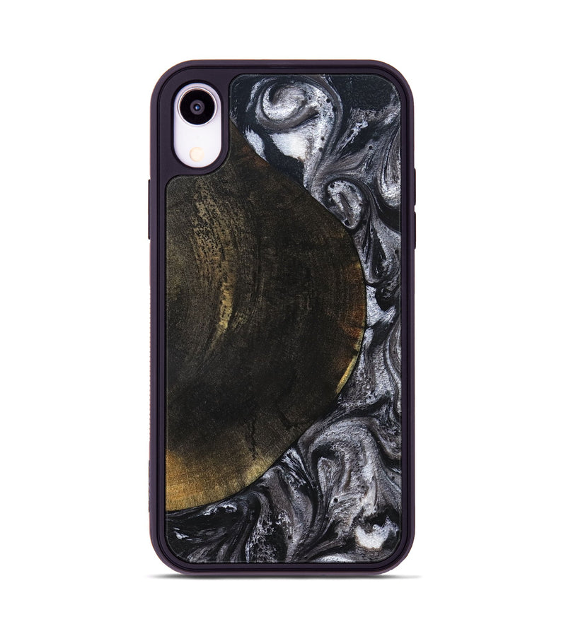 iPhone Xr Wood Phone Case - Myrtis (Black & White, 822805)