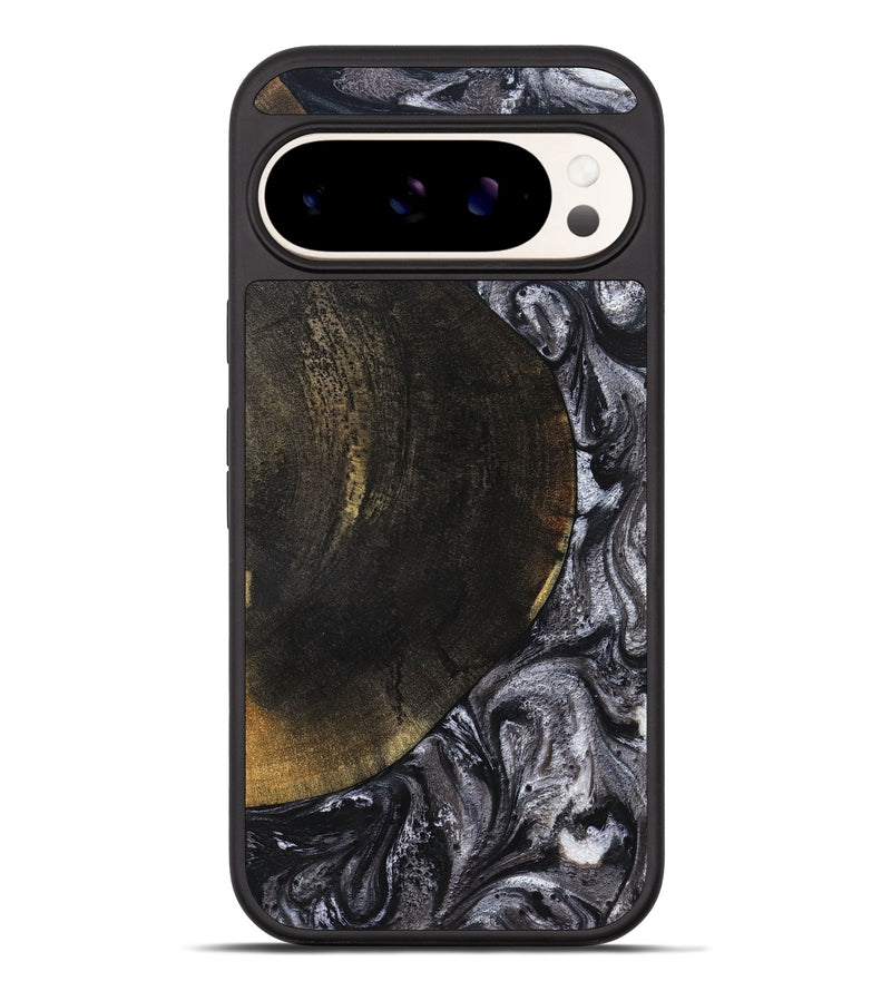 Pixel 10 Pro XL Wood Phone Case - Myrtis (Black & White, 822805)