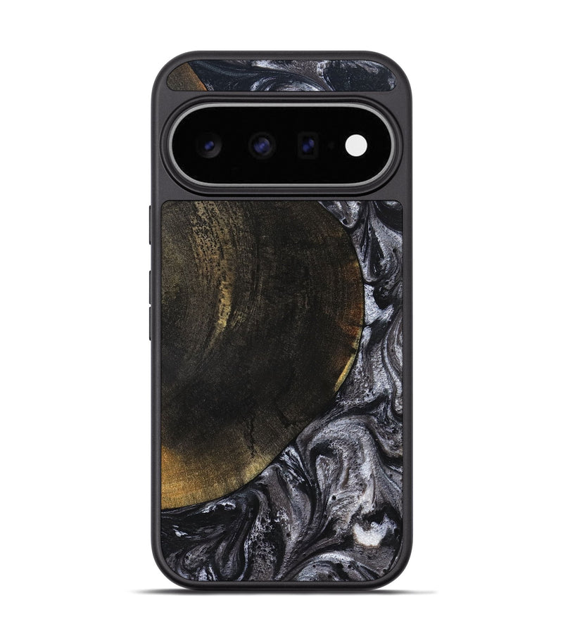 Pixel 11 Pro Wood Phone Case - Myrtis (Black & White, 822805)