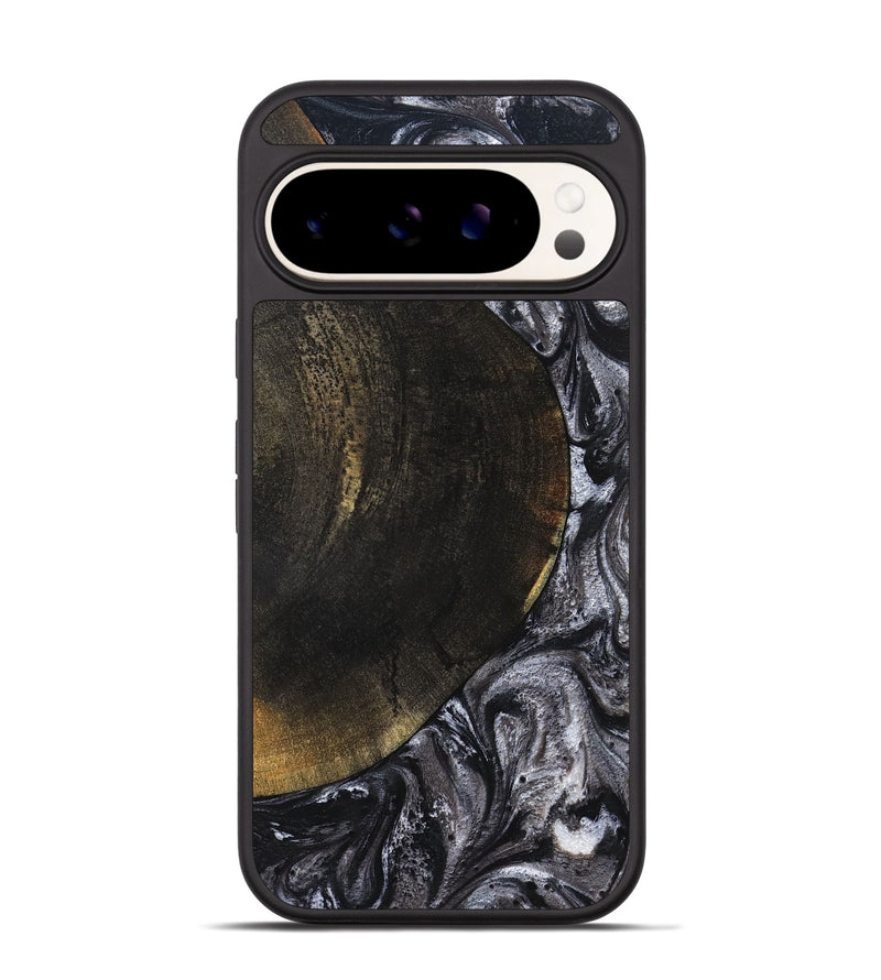 Pixel 9 Pro Wood Phone Case - Myrtis (Black & White, 822805)