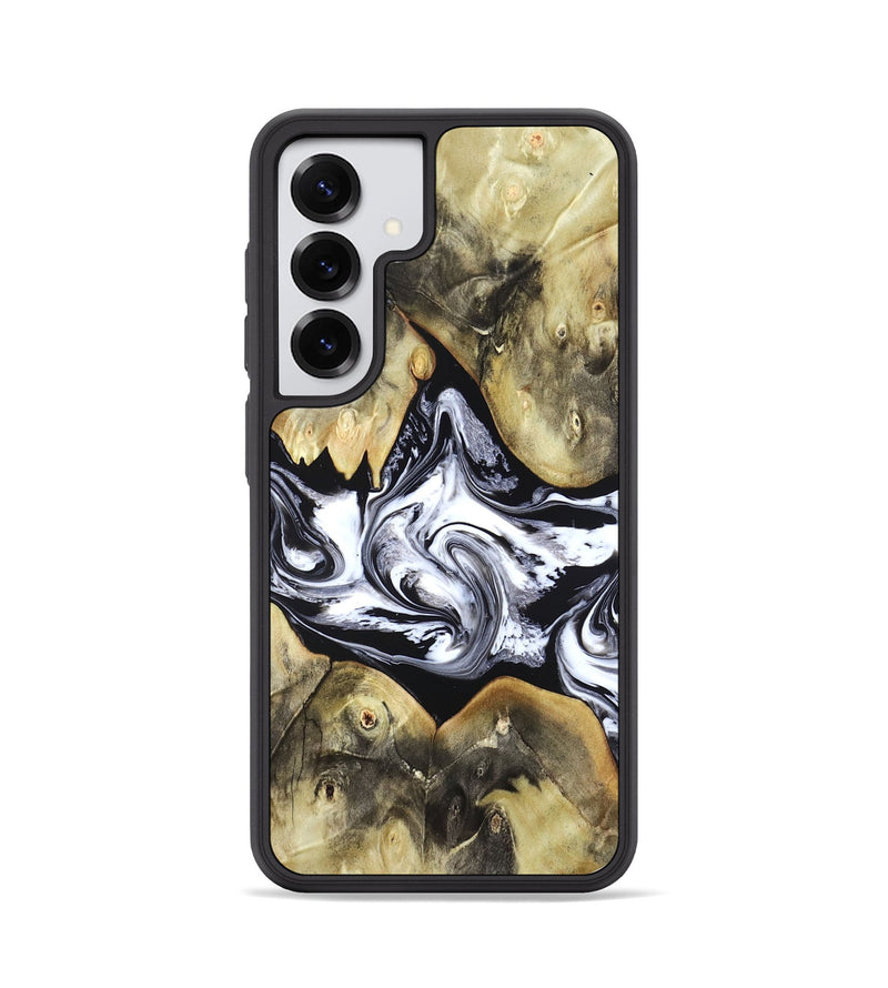 Galaxy S25 Wood Phone Case - Jameson (Black & White, 822807)
