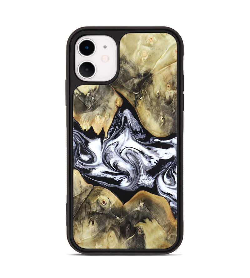 iPhone 11 Wood Phone Case - Jameson (Black & White, 822807)