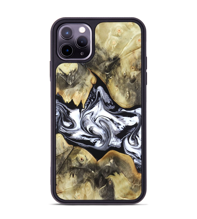iPhone 11 Pro Max Wood Phone Case - Jameson (Black & White, 822807)