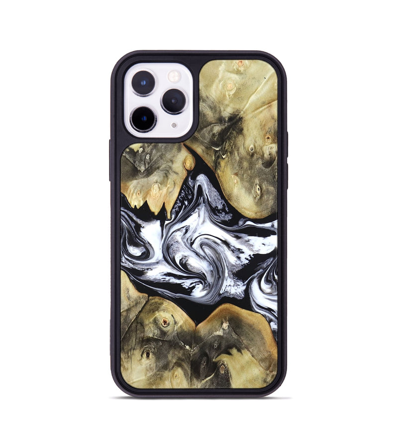 iPhone 11 Pro Wood Phone Case - Jameson (Black & White, 822807)