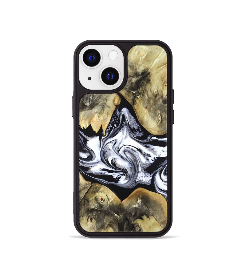 iPhone 13 mini Wood Phone Case - Jameson (Black & White, 822807)
