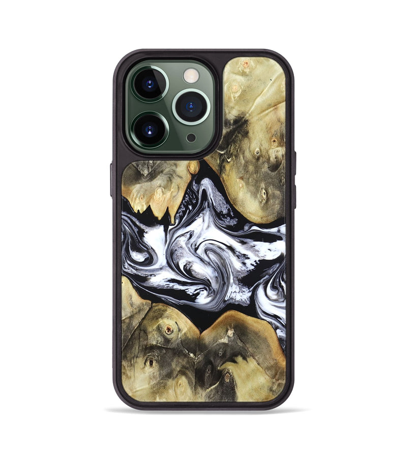 iPhone 13 Pro Wood Phone Case - Jameson (Black & White, 822807)