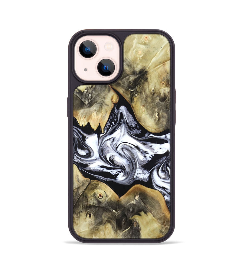 iPhone 14 Wood Phone Case - Jameson (Black & White, 822807)