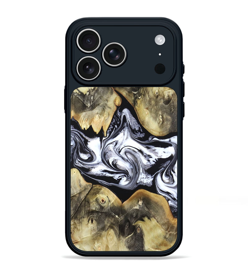 iPhone 17 Pro Max Wood Phone Case - Jameson (Black & White, 822807)
