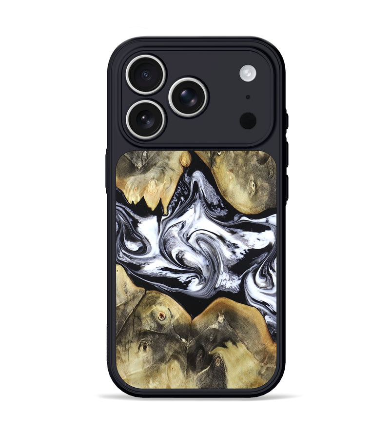 iPhone 17 Pro Wood Phone Case - Jameson (Black & White, 822807)