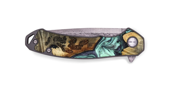 EDC Wood Pocket Knife - Rudy (Green, 822814)