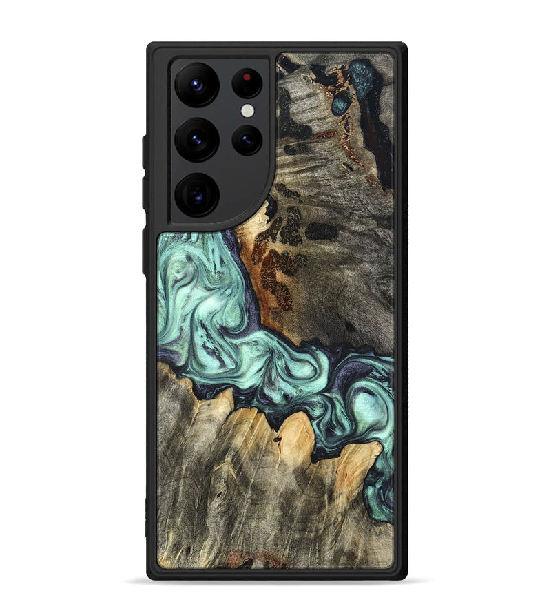 Galaxy S22 Ultra Wood Phone Case - Rudy (Green, 822814)
