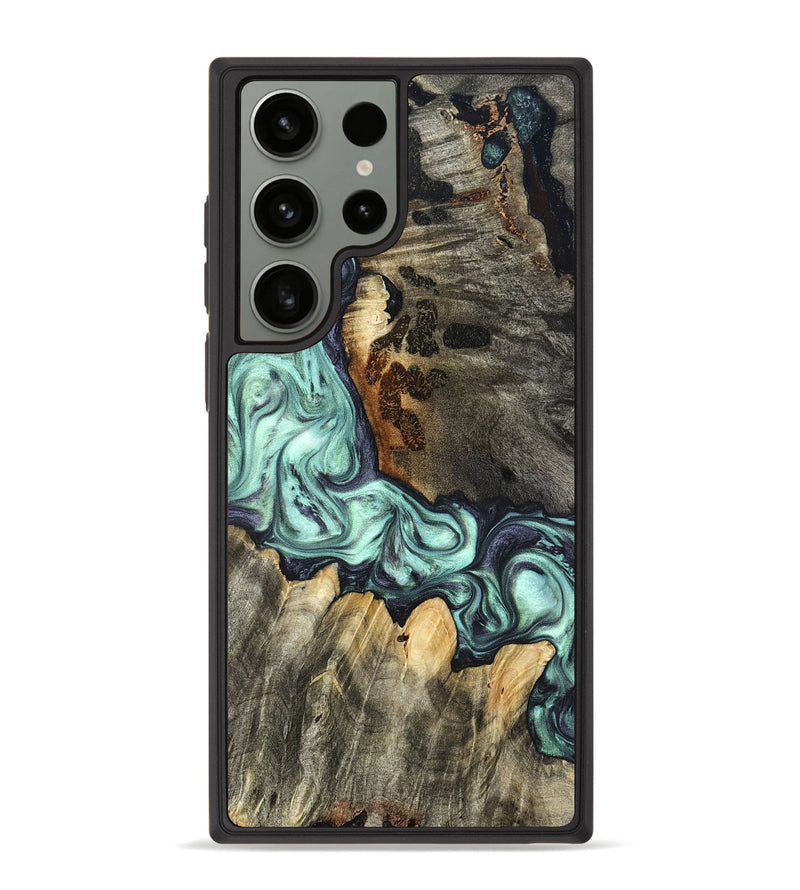 Galaxy S23 Ultra Wood Phone Case - Rudy (Green, 822814)