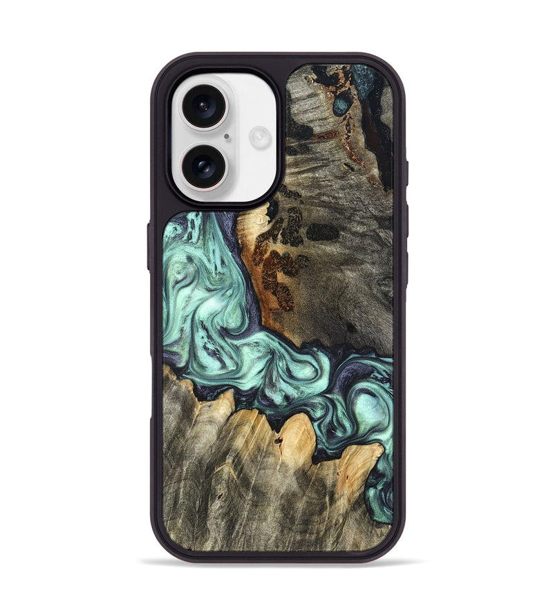 iPhone 17 Wood Phone Case - Rudy (Green, 822814)