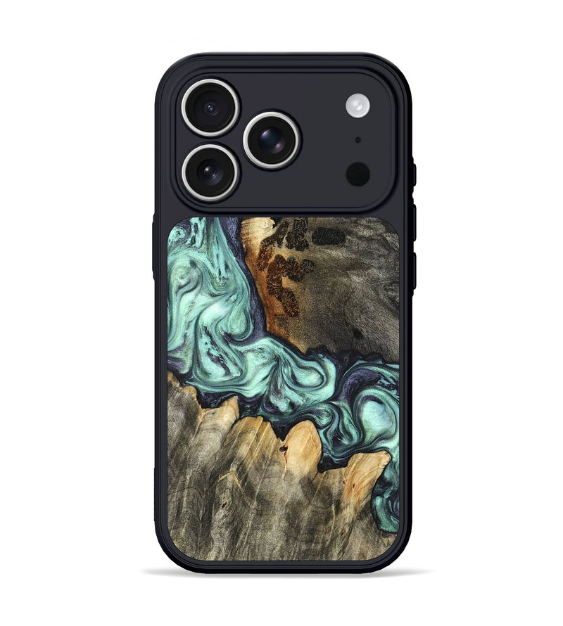 iPhone 17 Pro Wood Phone Case - Rudy (Green, 822814)
