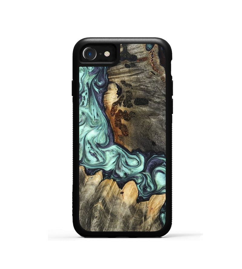 iPhone SE Wood Phone Case - Rudy (Green, 822814)