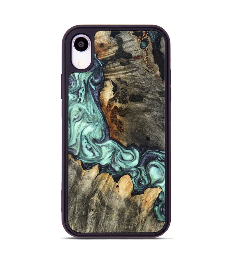 iPhone Xr Wood Phone Case - Rudy (Green, 822814)
