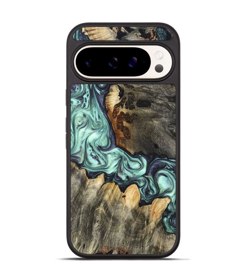 Pixel 9 Wood Phone Case - Rudy (Green, 822814)