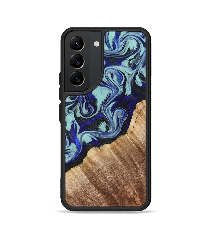 Galaxy S22 Wood Phone Case - Lavon (Blue, 822818)