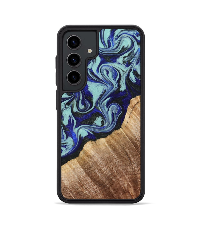 Galaxy S24 Wood Phone Case - Lavon (Blue, 822818)