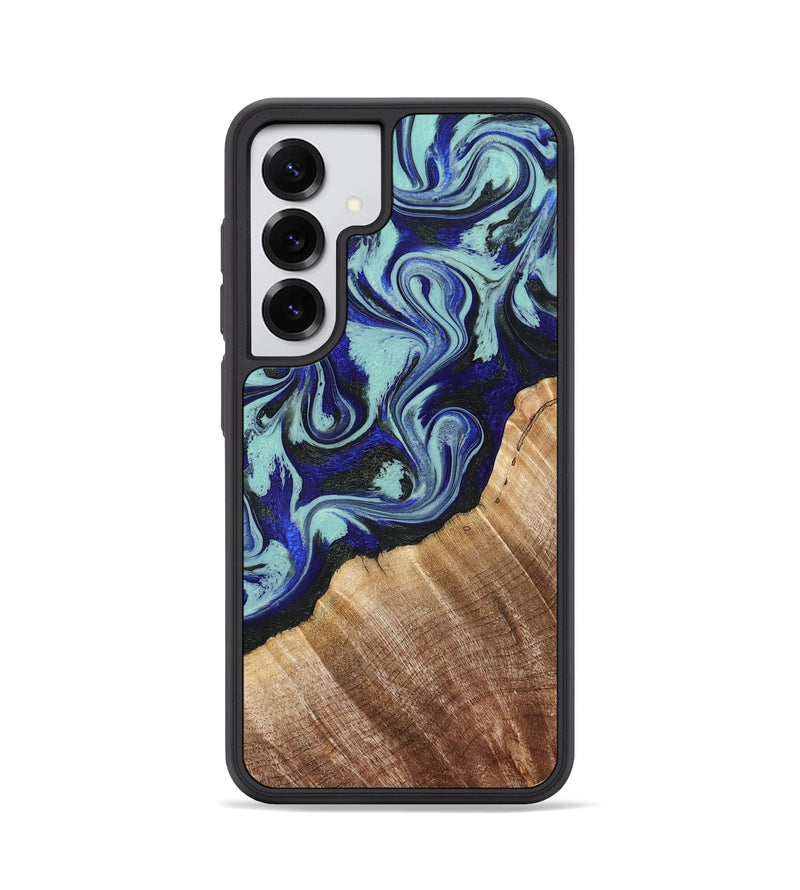 Galaxy S25 Wood Phone Case - Lavon (Blue, 822818)