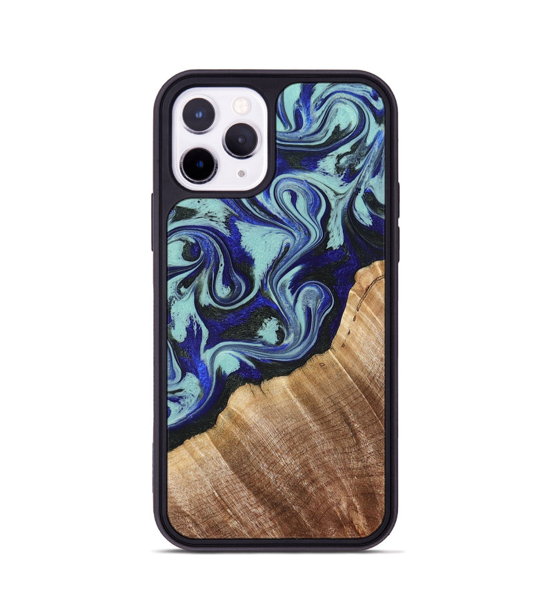iPhone 11 Pro Wood Phone Case - Lavon (Blue, 822818)