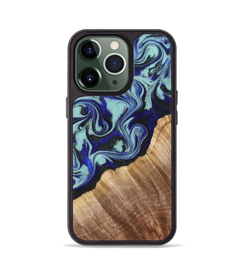 iPhone 13 Pro Wood Phone Case - Lavon (Blue, 822818)