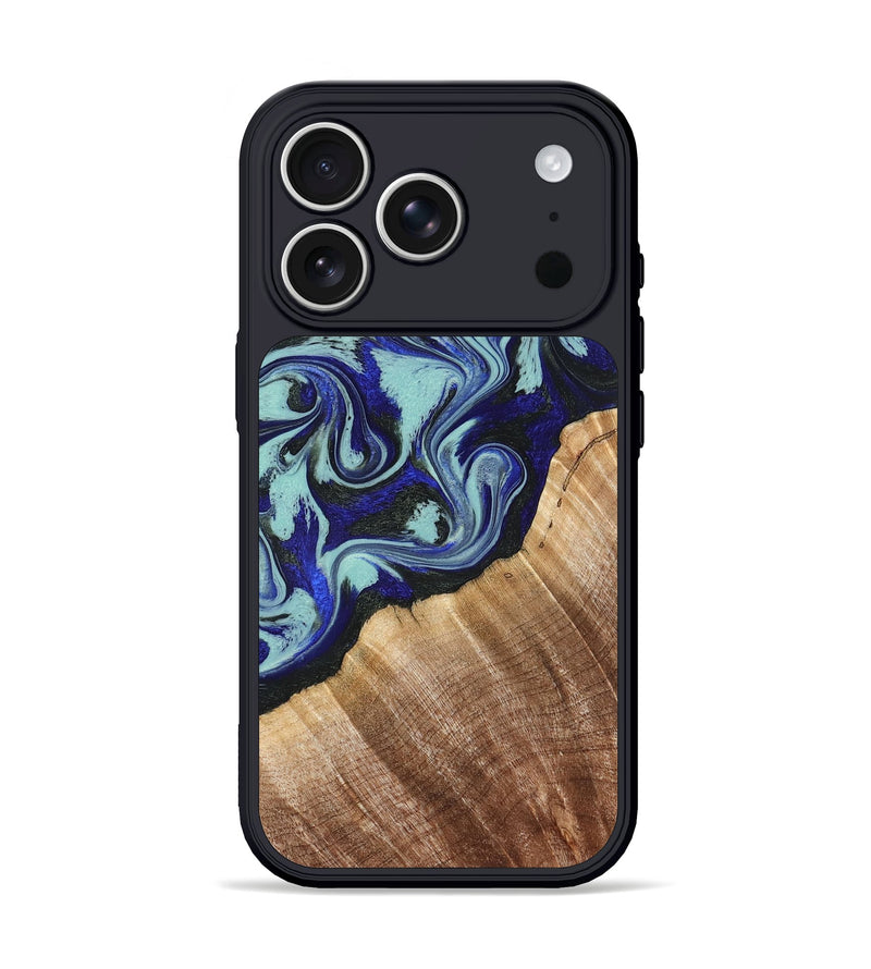 iPhone 17 Pro Wood Phone Case - Lavon (Blue, 822818)