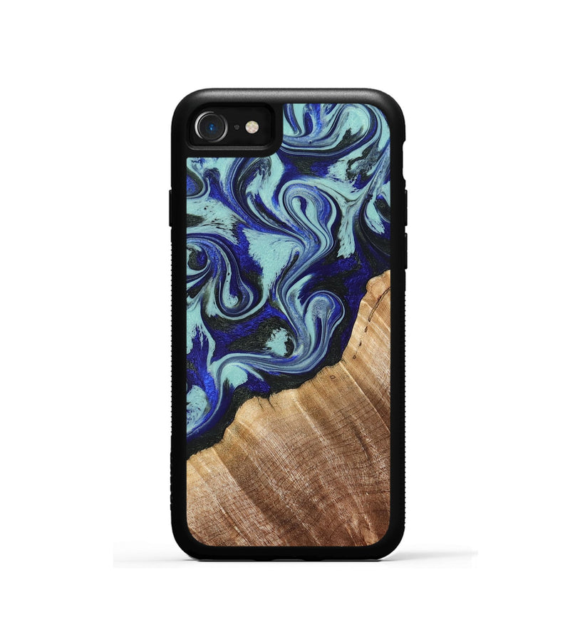 iPhone SE Wood Phone Case - Lavon (Blue, 822818)