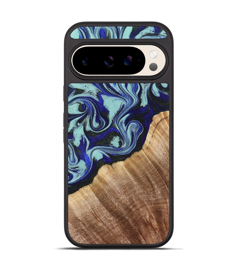 Pixel 10 Wood Phone Case - Lavon (Blue, 822818)