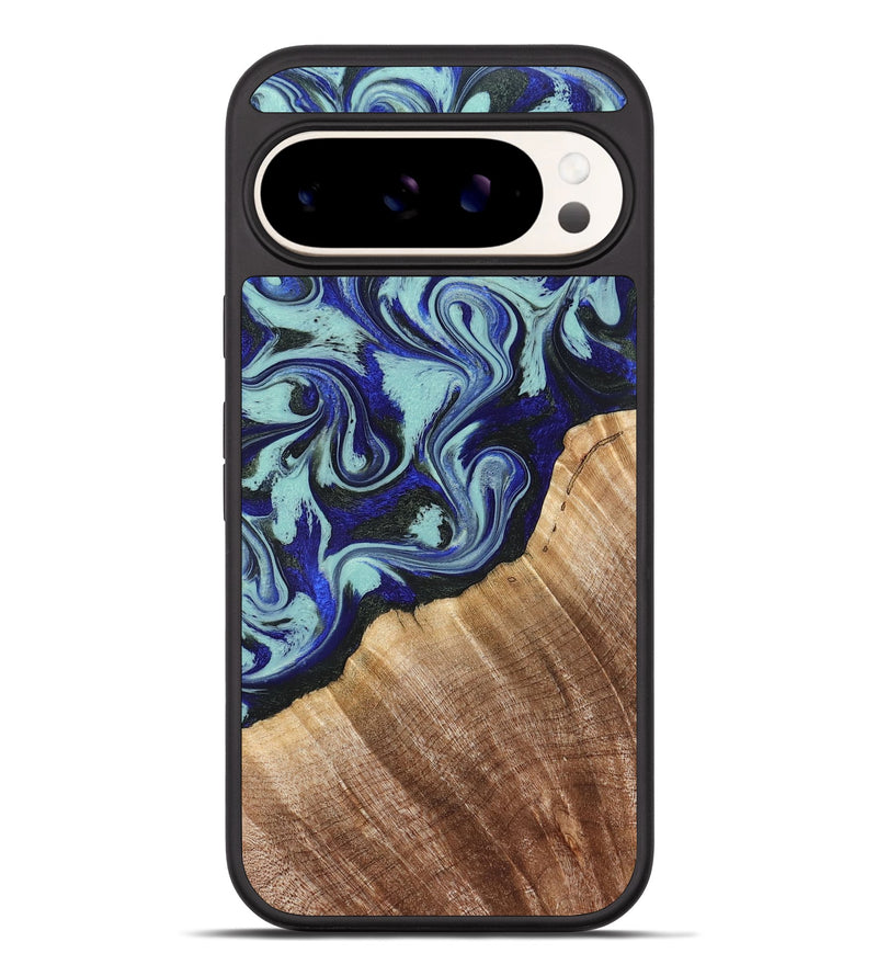 Pixel 10 Pro XL Wood Phone Case - Lavon (Blue, 822818)