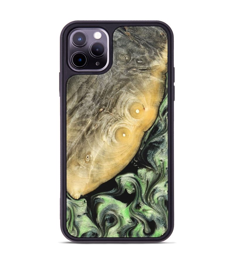 iPhone 11 Pro Max Wood Phone Case - Irving (Green, 822819)
