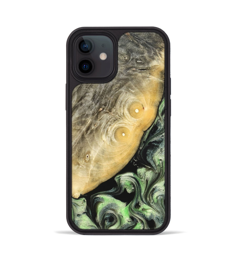 iPhone 12 Wood Phone Case - Irving (Green, 822819)