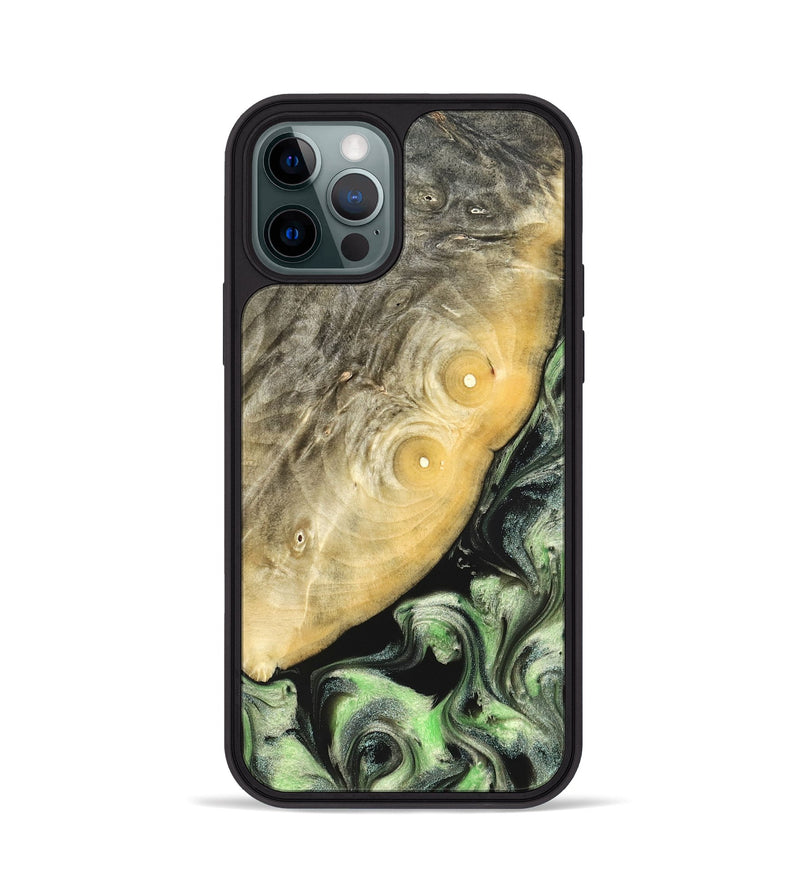 iPhone 12 Pro Wood Phone Case - Irving (Green, 822819)