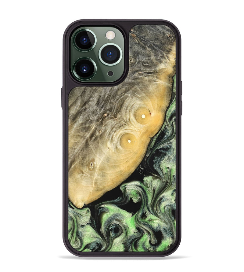 iPhone 13 Pro Max Wood Phone Case - Irving (Green, 822819)