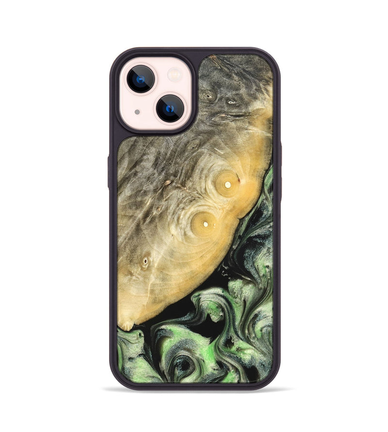 iPhone 14 Wood Phone Case - Irving (Green, 822819)