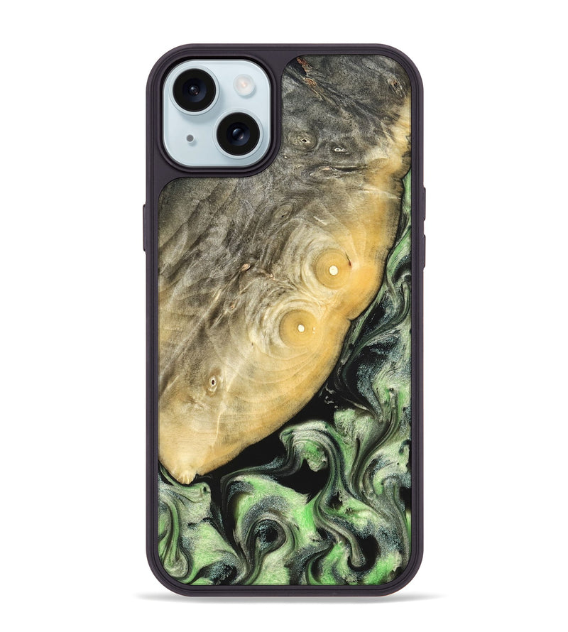 iPhone 15 Plus Wood Phone Case - Irving (Green, 822819)