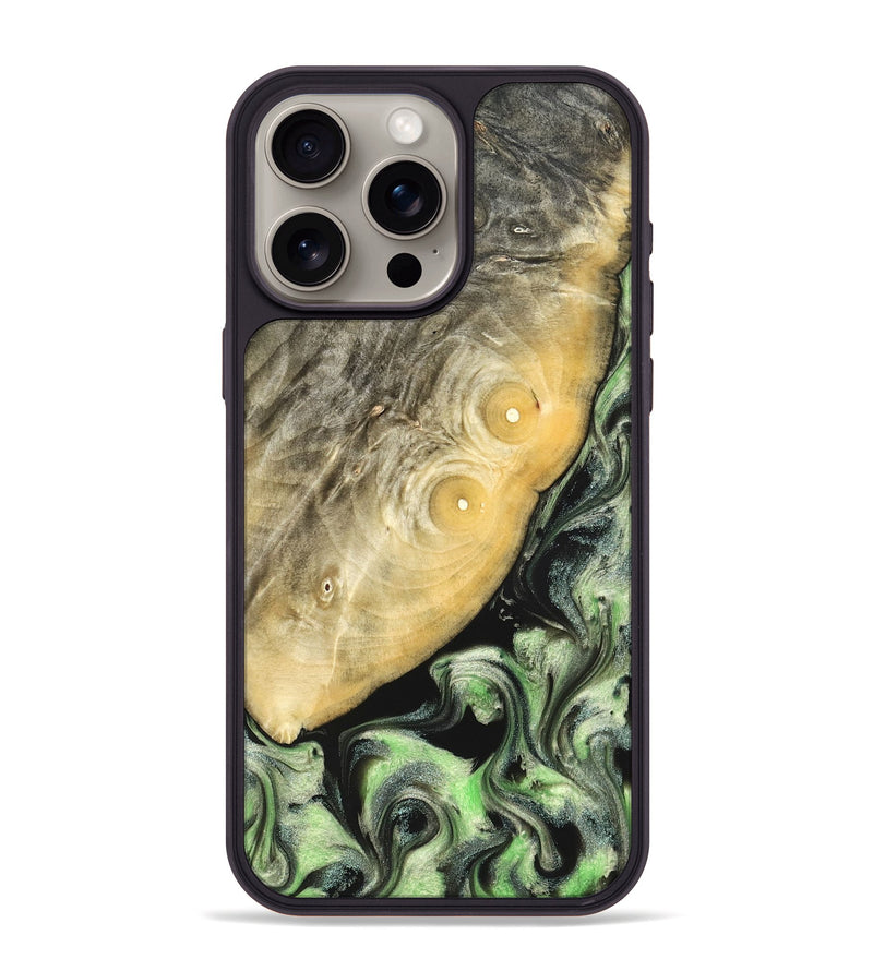 iPhone 15 Pro Max Wood Phone Case - Irving (Green, 822819)