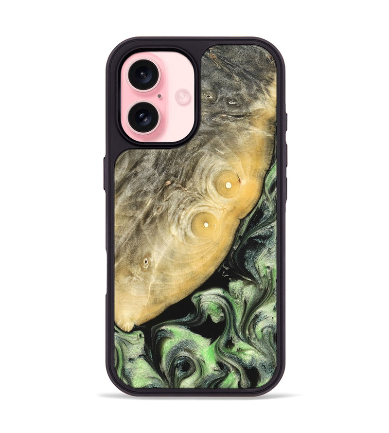iPhone 16 Wood Phone Case - Irving (Green, 822819)