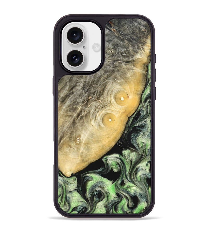 iPhone 16 Plus Wood Phone Case - Irving (Green, 822819)