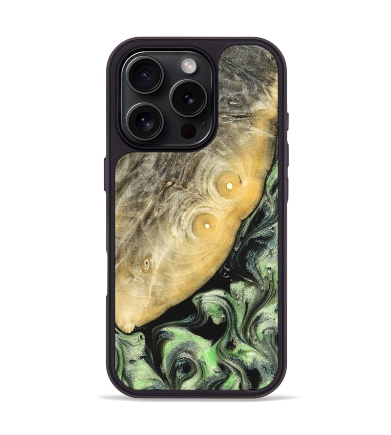 iPhone 16 Pro Wood Phone Case - Irving (Green, 822819)