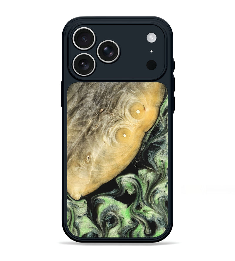 iPhone 17 Pro Max Wood Phone Case - Irving (Green, 822819)
