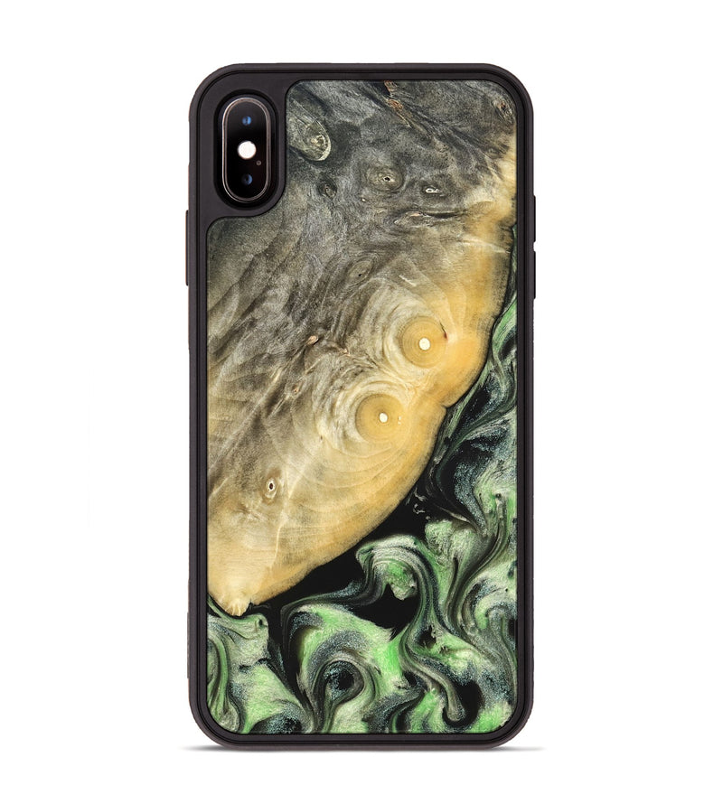 iPhone Xs Max Wood Phone Case - Irving (Green, 822819)