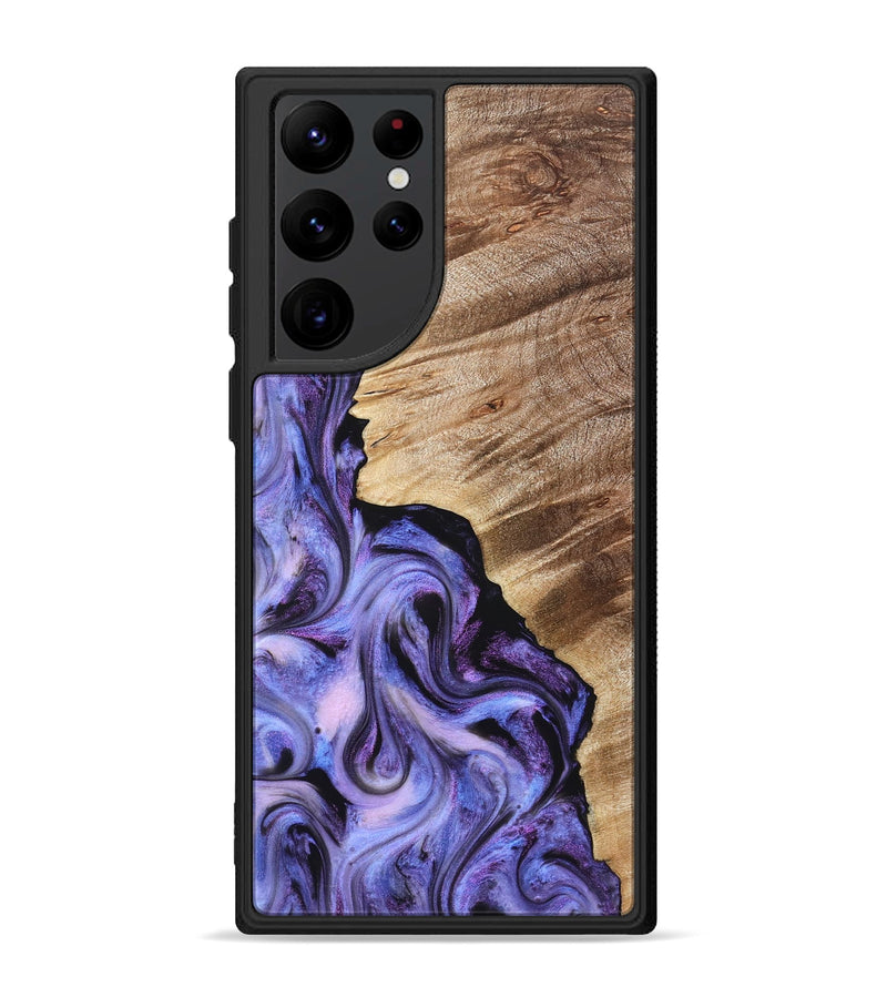 Galaxy S22 Ultra Wood Phone Case - Tamra (Purple, 822826)