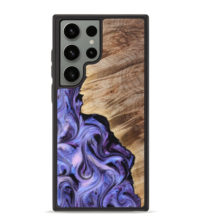 Galaxy S23 Ultra Wood Phone Case - Tamra (Purple, 822826)