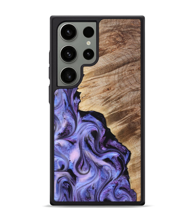 Galaxy S24 Ultra Wood Phone Case - Tamra (Purple, 822826)