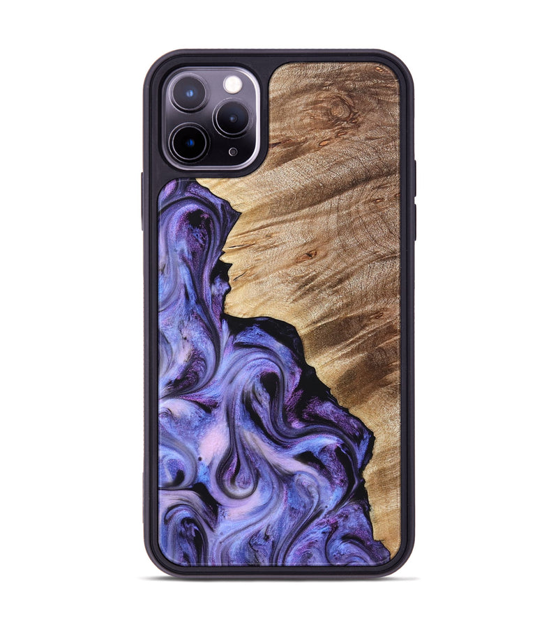 iPhone 11 Pro Max Wood Phone Case - Tamra (Purple, 822826)