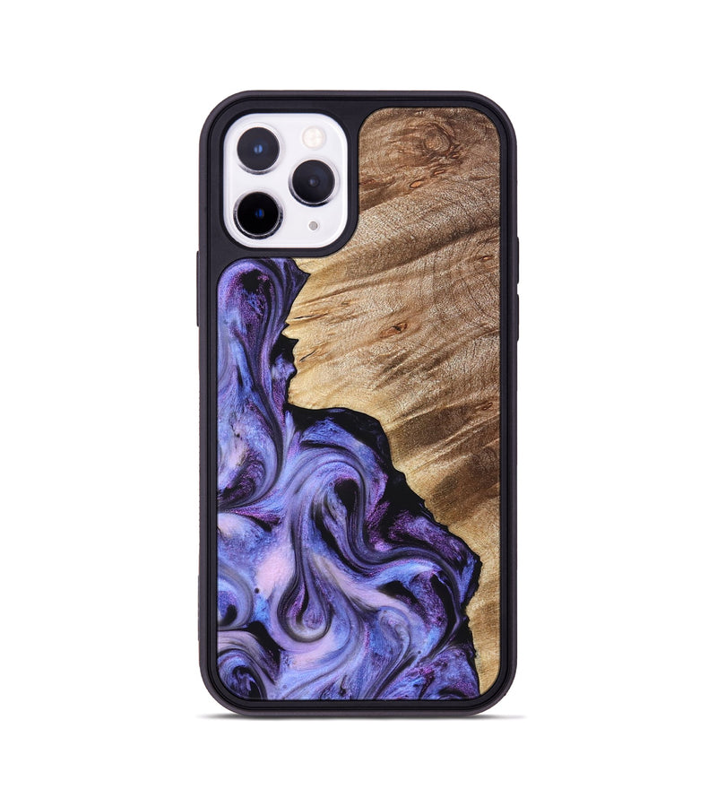 iPhone 11 Pro Wood Phone Case - Tamra (Purple, 822826)