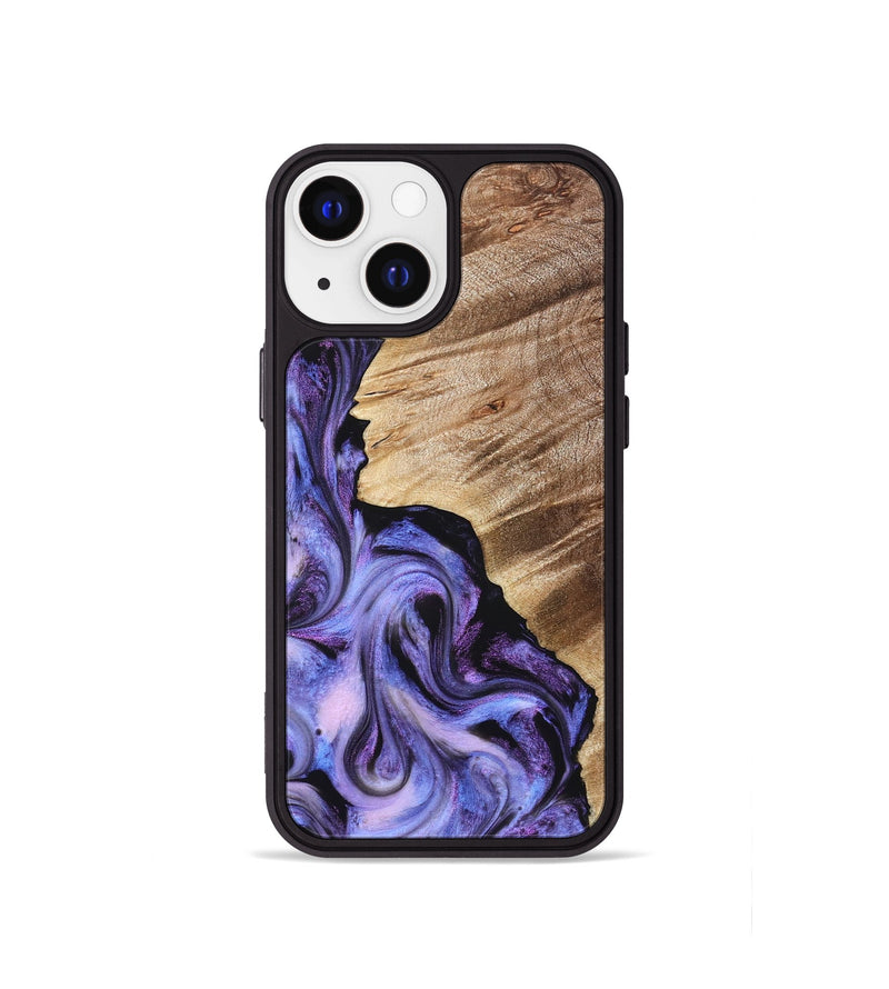 iPhone 13 mini Wood Phone Case - Tamra (Purple, 822826)
