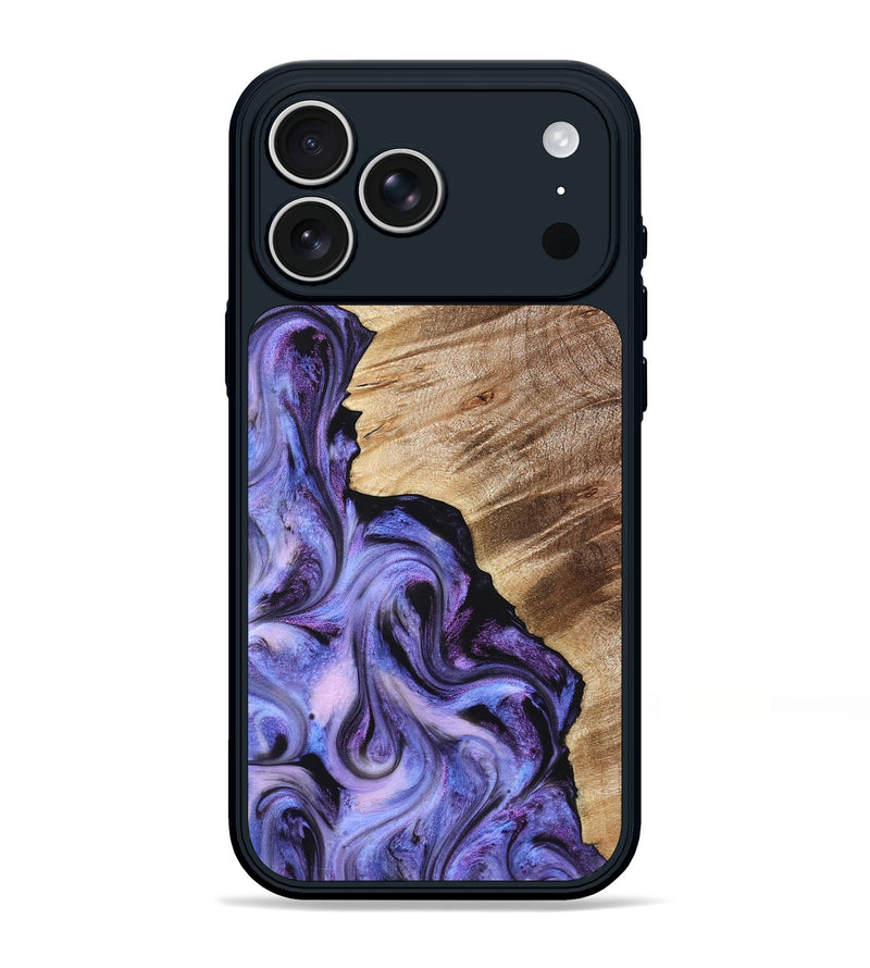 iPhone 17 Pro Max Wood Phone Case - Tamra (Purple, 822826)
