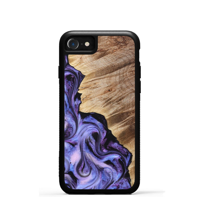 iPhone SE Wood Phone Case - Tamra (Purple, 822826)